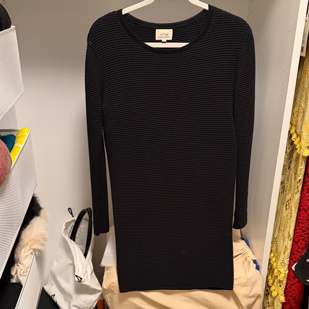 Wilfred Black Long Sleeve Dress
